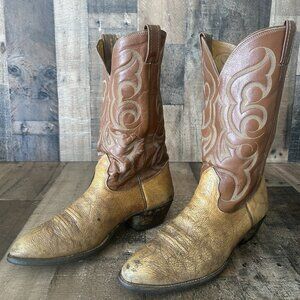 Nocona Vintage Western Cowboy Boots Mens 11 D